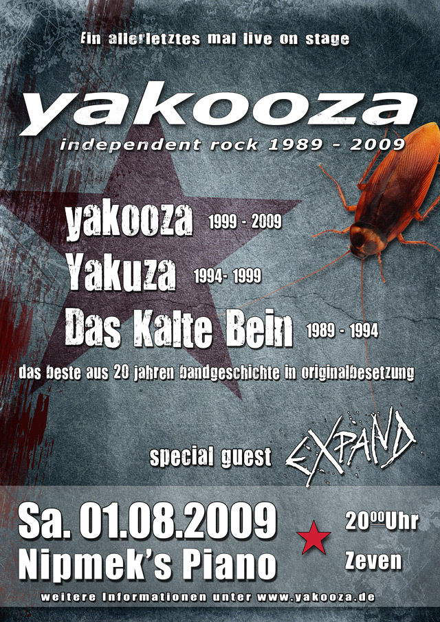 Flyer für das Abschiedskonzert 1m 1.8.2009